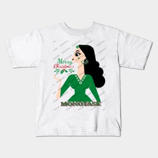 Merry Christmas original artwork by MONOTASK Kids T-Shirt